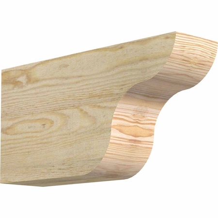 Ekena Millwork Carmel Rough Sawn Rafter Tail, Douglas Fir, 4"W x 8"H x 16"L RFT04X08X16CAR00RDF